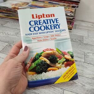 Lipton Creative Cookery Cookbook 1987 Booklet Lipton Soup Mix Recipes 80s‎ Retro